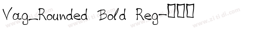 Vag_Rounded Bold Reg字体转换